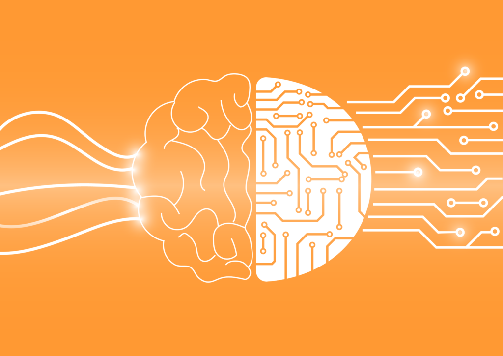 Ilustrative image of a brain to relate machine learning with neural network